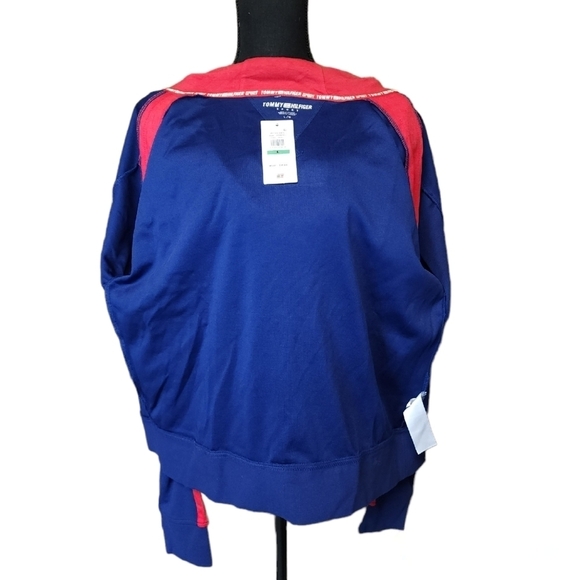 NWT Tommy Hilfiger Sport Deep Blue and Red Zip Up Jacket Size Large - Picture 5 of 7